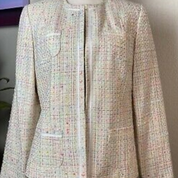 Retro Woven Tweed Laura Scott Janet Sz 18 - Picture 2 of 7